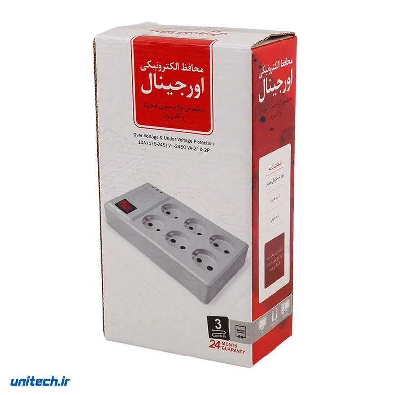 محافظ برق کامپیوتر 6 خانه اورجینال با کابل 3 متری (2)